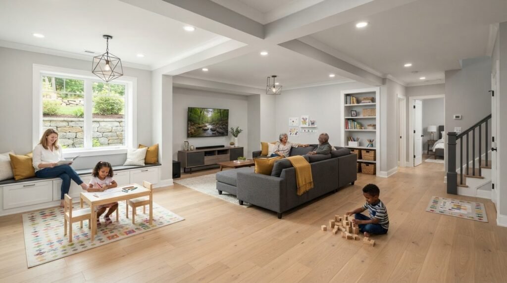 Finished Basement Ideas for Families: Create a Space Everyone Can Enjoy